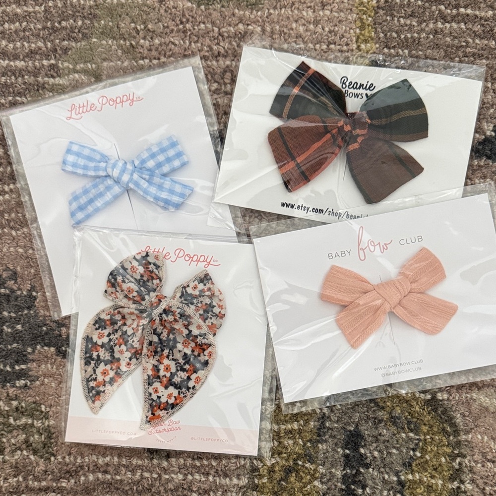 Bow Hair Clips - Kids Accessories